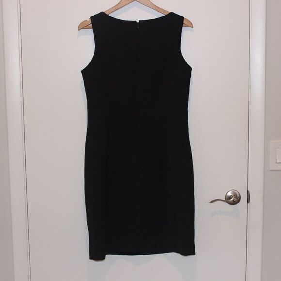 Tahari Arthur S. Levine Black Sleeveless Mini Dress Women Size 10 - Picture 6 of 10